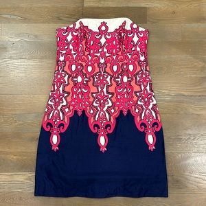 Lilly Pulitzer strapless shift dress size 10